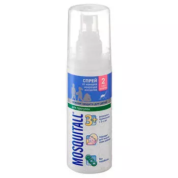 Спрей москитол 100 мл нежная защита детский от укусов комаров, мошек, слепней