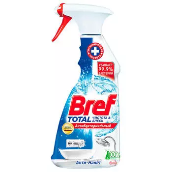 Чистящее и моющее средство для ванной и туалета Bref Антибактериальный в виде средства для чистки ра
