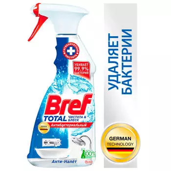 Средство чистящее Bref тотал 500мл анти-налет антибактериальный