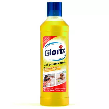 Средство чистящее д/пола глорикс 1 л лимонная энергия