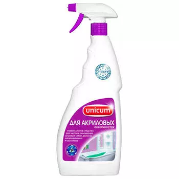 Средство для акриловых ванн и душевых кабин Unicum 500мл спрей