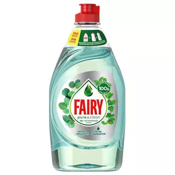 Средство для мытья посуды Fairy 450мл Pure and Clean мята и эвкалипт