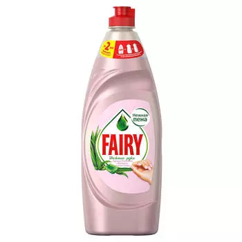 Средство для мытья посуды Fairy 650мл нежные руки розовый жасмин и алоэ
