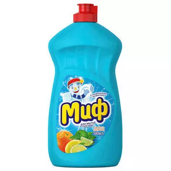 Средство д/мытья посуды миф 500 мл свежесть цитрусов