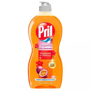 Средство для мытья посуды Pril 450мл маракуйя и гибискус