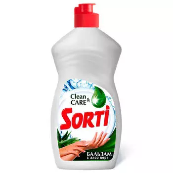 Средство для мытья посуды Sorti 450г бальзам с алоэ вера