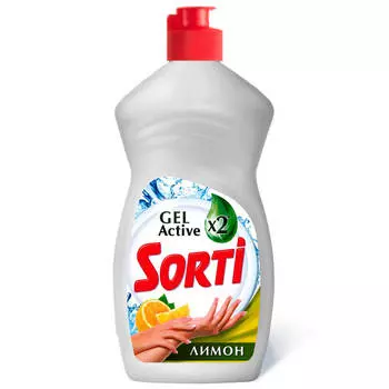 Средство для мытья посуды Sorti 450г лимон