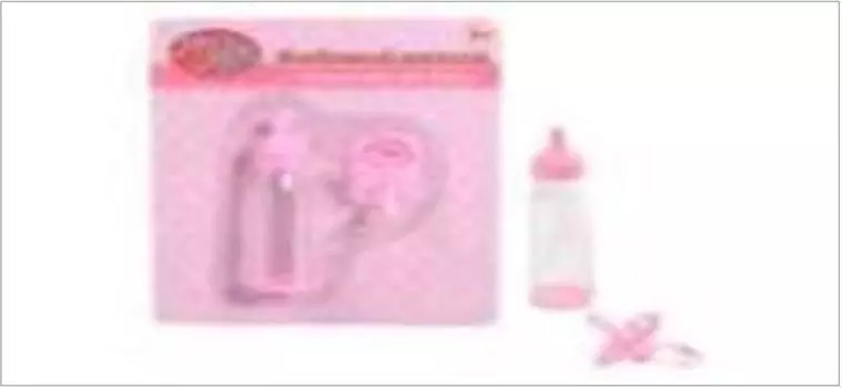 Набор аксессуаров для кукол муси-пуси соска, бутылочка на блистере