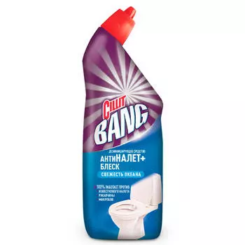 Средство для туалета Cillit Bang 750мл антиналет+блеск свежесть океана