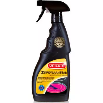 Средство Unicum 500мл для чистки стеклокерамических плит спрей