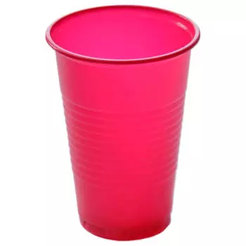 Стакан 200мл 12шт малиновый