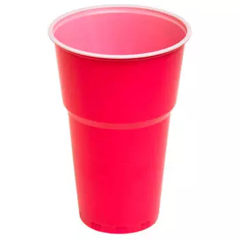 Стакан 500мл 5шт малиновый