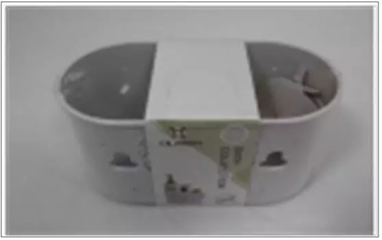 Стакан для ванной 19,2*9,3*12см абсоют хоум крючок белый 1556