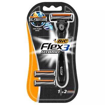 Станок Bic Flex 3 Hybrid с 2 кассетами