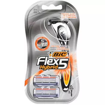 Станок Bic Flex 5 Hybrid с 2 кассетами