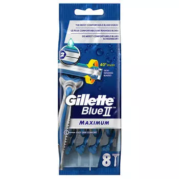 Станок Gillette Blue II мAXEимум 8шт муж одноразовый