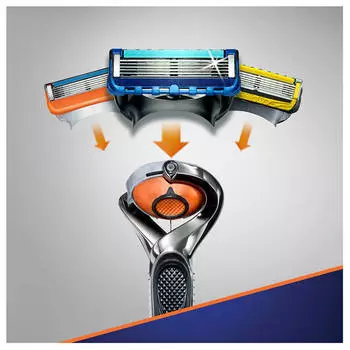 Станок Gillette Fusion ProGlide фиксболл с 2 кассетами
