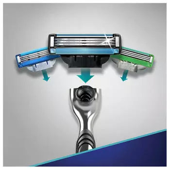 Станок Gillette Mach3 с 2 кассетами