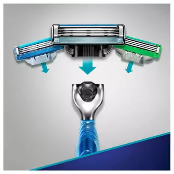 Станок Gillette Mach3 стар с 2 кассетами
