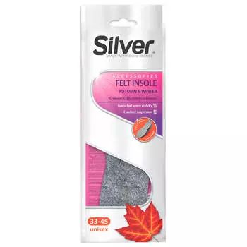 Стельки Silver осень-зима с войлоком