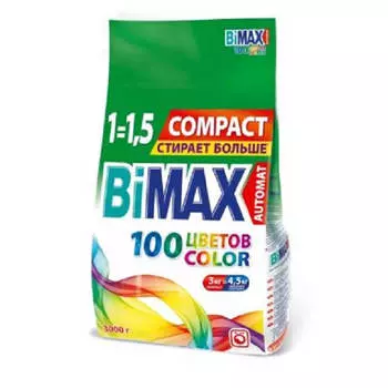 Стиральный порошок BiMAX 3кг автомат колор п/п