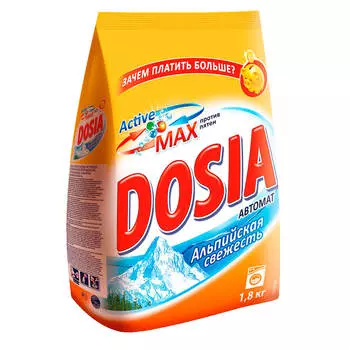 Стиральный порошок Dosia 1,8кг автомат альпийская свежесть п/п
