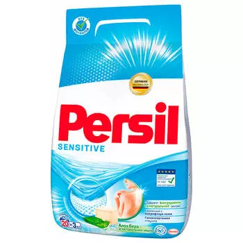 Стиральный порошок Persil 3кг автомат сенситив с натуральным мылом п/п