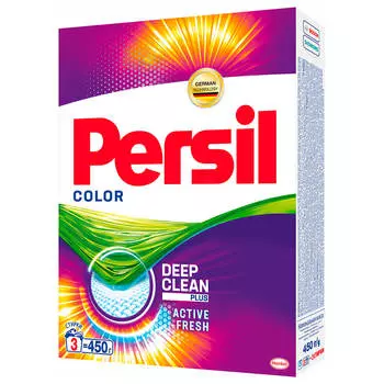 Cредство для стирки Persil Color для цветного белья, стиральный порошок 450г (3 стирки)