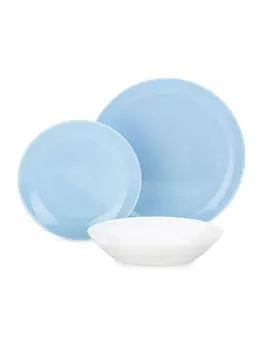 Столовый набор 18пр Luminarc лайт блю&amp;уайт p5911