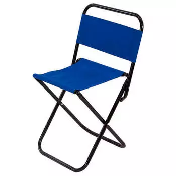 Стул складной ECOS со спинкой синий dw-1004c