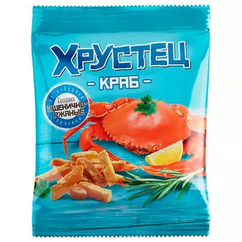 Сухарики Хрустец 130г со вкусом краба