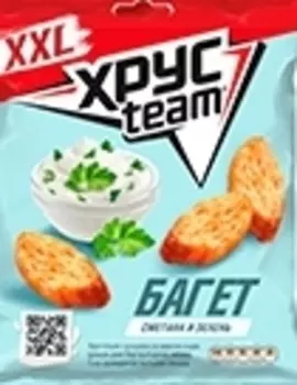 Сухарики хрустим багет 100 г сметана зелень