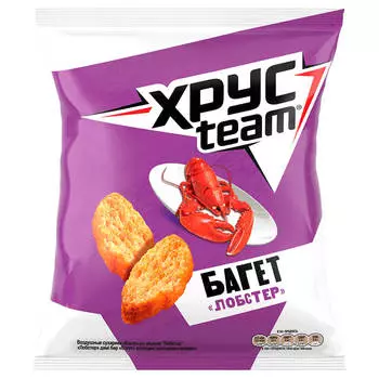 Сухарики Хрустим багет 45г лобстер