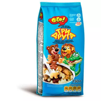 Сухой завтрак ОГО! 150г три друга
