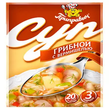 Суп Приправыч 60г грибной с вермишелью