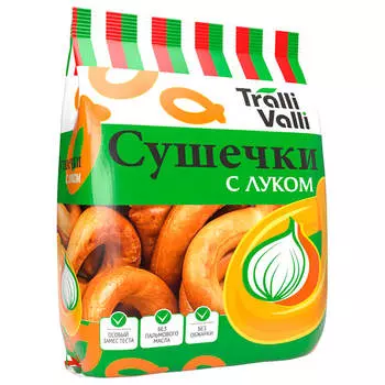 Сушечки Tralli Valli с луком 200г Свежий хлеб