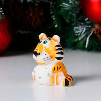 Сувенир фарфоровый тигрик рыся 6.5 см 6974570