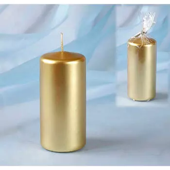 Свеча античная 1шт золото