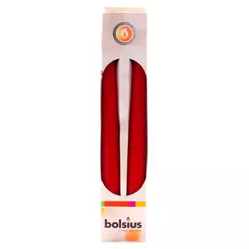 Свеча античная 245х23,5 мм 2шт красная