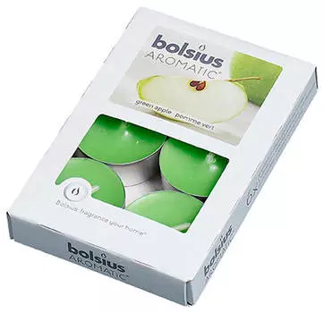 Свеча ароматическая чайная яблоко 6 шт