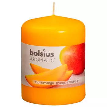 Свеча ароматическая столбик манго 80х60