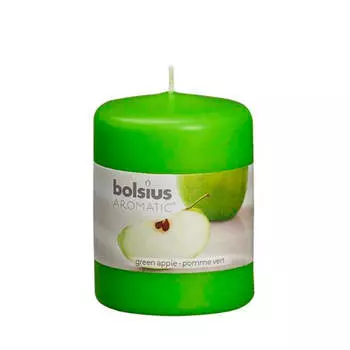 Свеча ароматическая столбик яблоко 80х60