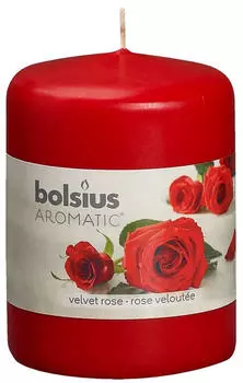 Свеча ароматическая столбик роза 80х60