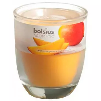 Свеча ароматическая в стакане манго 80х70