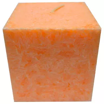 Свеча ароматизированная куб 7,5*7,5*7,5 см персик с 01-54