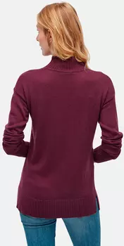 свитер Tom Tailor / жен / dark purple red / 55 % Полиамид, 40 % Полиакрил, 5 % Шерсть / M
