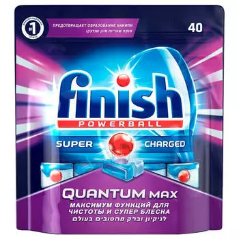 Таблетки для посудомоечных машин 40шт Finish Quantum