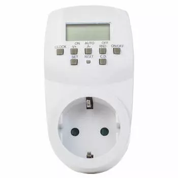 Таймер для светильника Uniel 220в 24ч 1600вт UST-e20 электронный белый