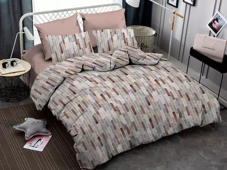 Комплект постельного белья сатин пигмент Gold Amore Mio семейный размер арт 17524