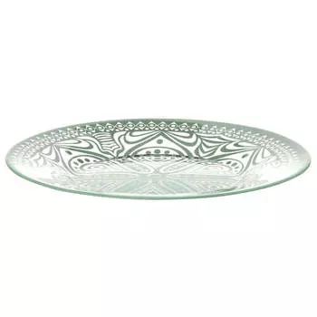 Тарелка 19,5см Pasabahce бохо зеленая psb 10327убсл1